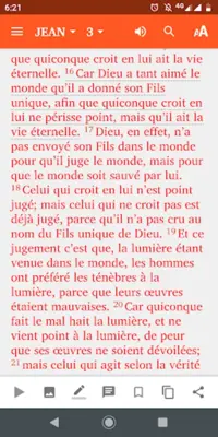 La Bible en Français (French Bible) android App screenshot 1