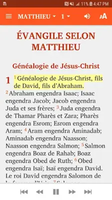 La Bible en Français (French Bible) android App screenshot 3